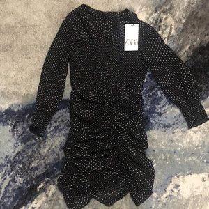 Zara polka dot dress